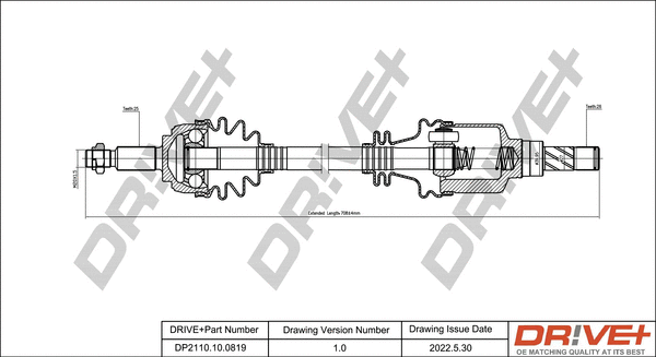 Drive Shaft (DP2110.10.0819)