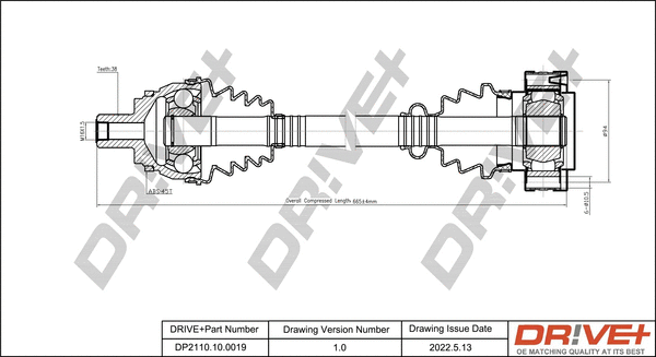 Drive Shaft (DP2110.10.0019)
