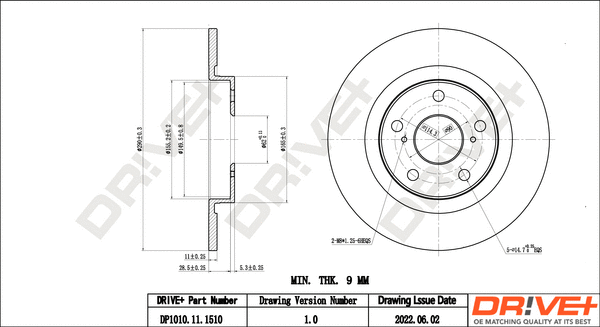 Brake Disc (DP1010.11.1510)
