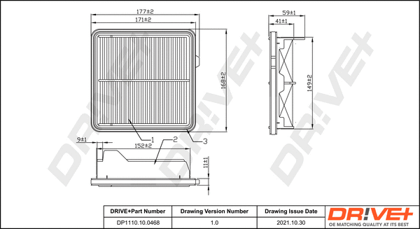 Air Filter (DP1110.10.0468)