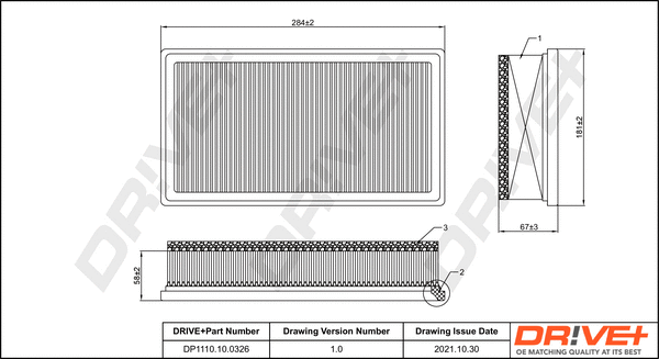 Air Filter (DP1110.10.0326)