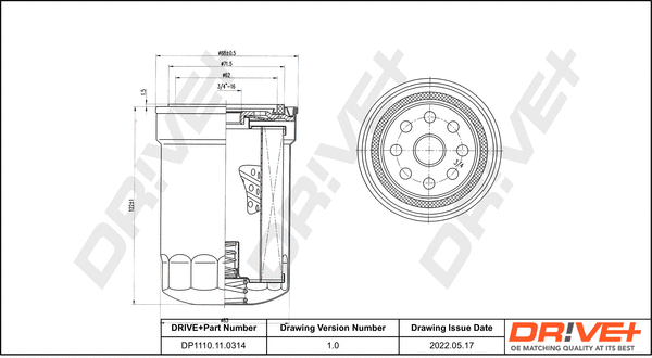 Oil Filter (DP1110.11.0314)