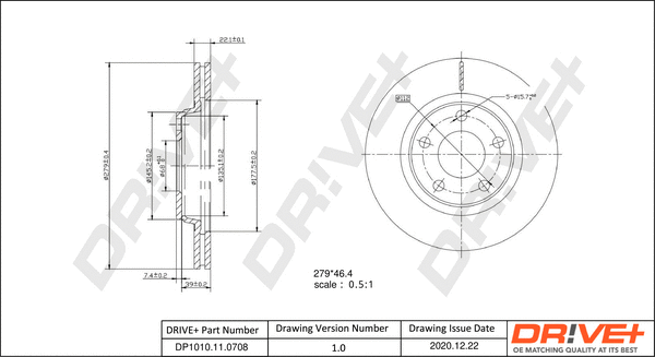 Brake Disc (DP1010.11.0708)
