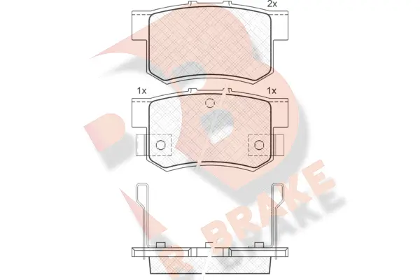 Brake Pad Set, disc brake (RB0798)