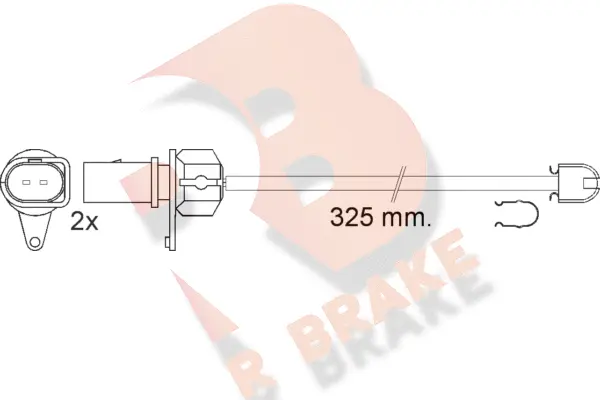 Warning Contact, brake pad wear (610573RB)