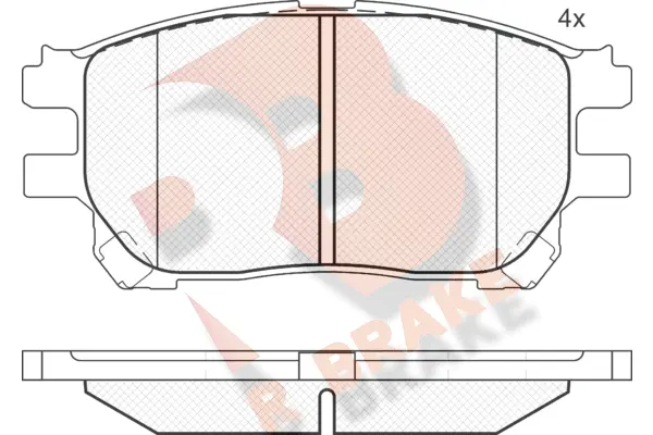 Brake Pad Set, disc brake (RB1671)