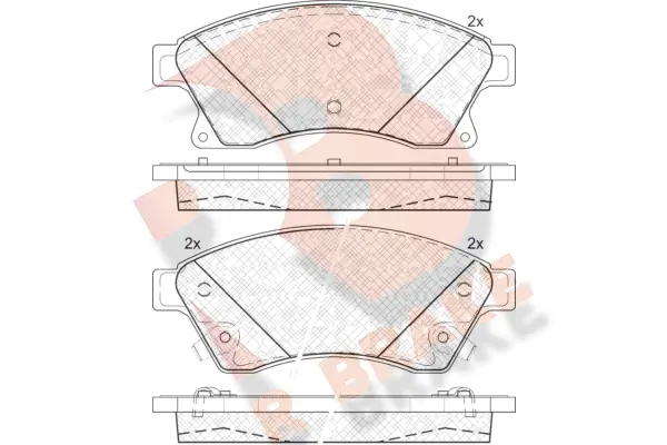 Brake Pad Set, disc brake (RB1942)