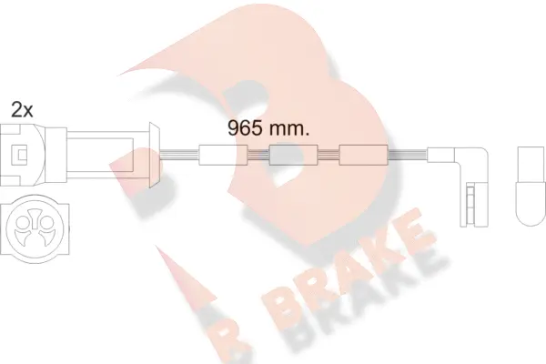 Warning Contact, brake pad wear (610068RB)