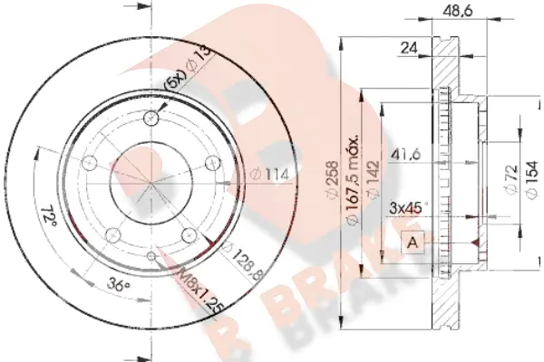 Brake Disc (78RBD23258)