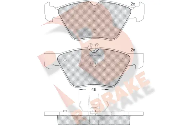 Brake Pad Set, disc brake (RB1159-396)