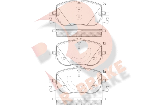 Brake Pad Set, disc brake (RB2432)
