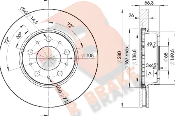 Brake Disc (78RBD26567)