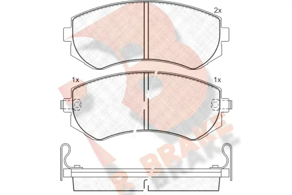 Brake Pad Set, disc brake (RB1517)