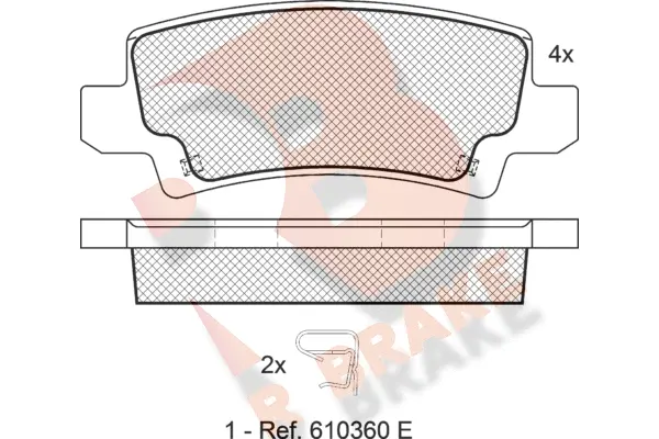 Brake Pad Set, disc brake (RB1514)