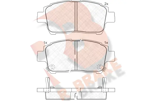 Brake Pad Set, disc brake (RB1386)