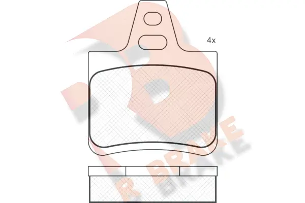 Brake Pad Set, disc brake (RB0812)