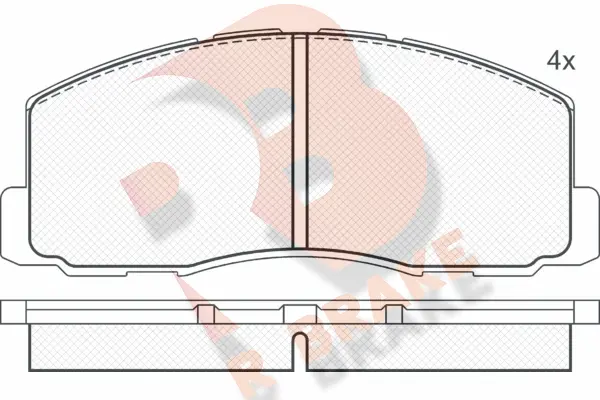 Brake Pad Set, disc brake (RB0602)