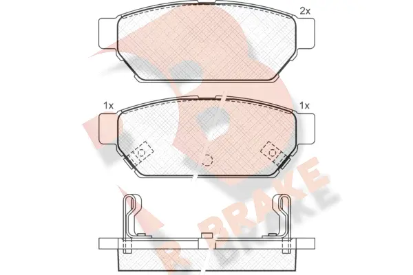 Brake Pad Set, disc brake (RB0982)