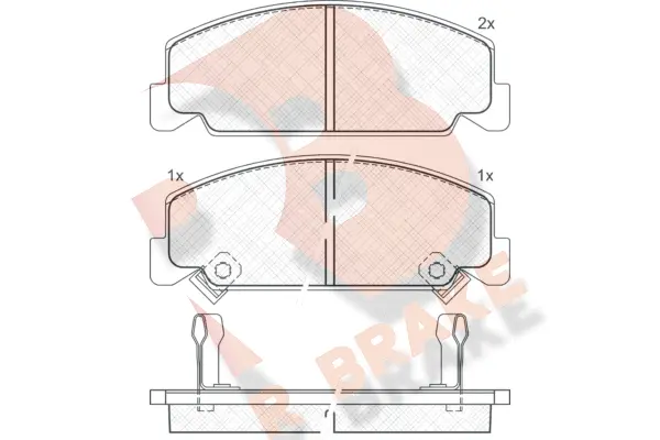 Brake Pad Set, disc brake (RB0609)