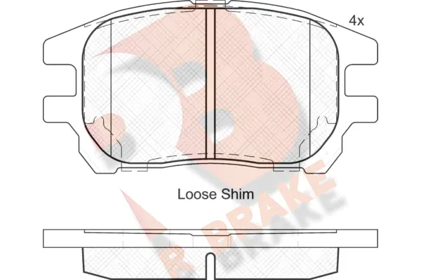 Brake Pad Set, disc brake (RB2107)