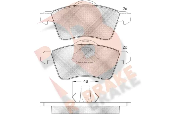 Brake Pad Set, disc brake (RB1166)