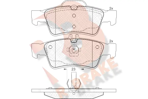 Brake Pad Set, disc brake (RB1576)