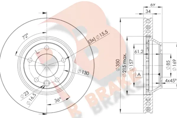 Brake Disc (78RBD13323)