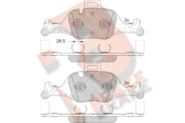 Brake Pad Set, disc brake (RB2291)
