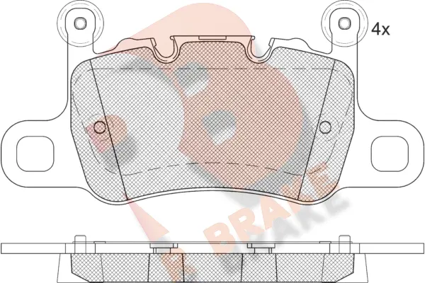 Brake Pad Set, disc brake (RB2348-208)