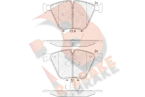 Brake Pad Set, disc brake (RB1992)
