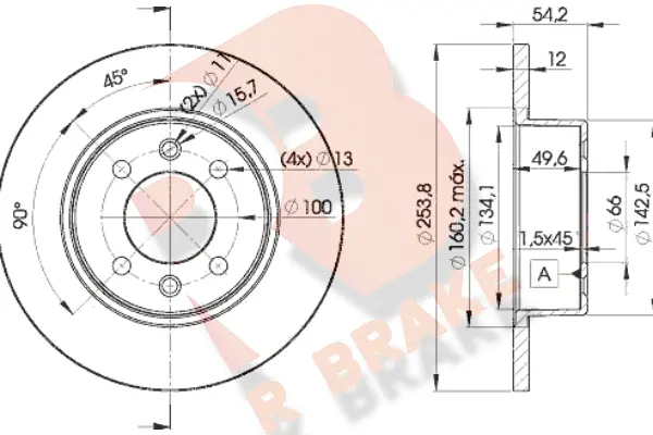 Brake Disc (78RBD25166)