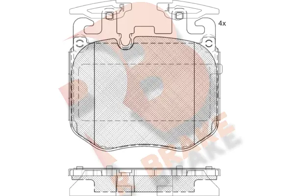 Brake Pad Set, disc brake (RB2265)