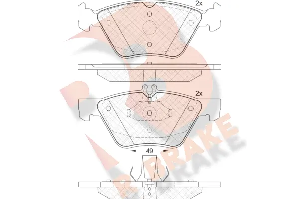 Brake Pad Set, disc brake (RB2114)