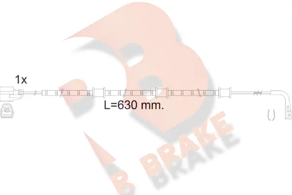 Warning Contact, brake pad wear (610591RB)