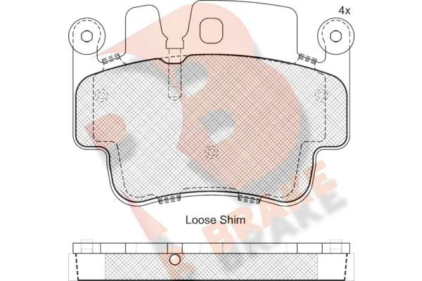 Brake Pad Set, disc brake (RB1627)