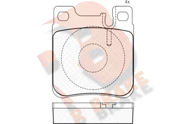 Brake Pad Set, disc brake (RB0976)