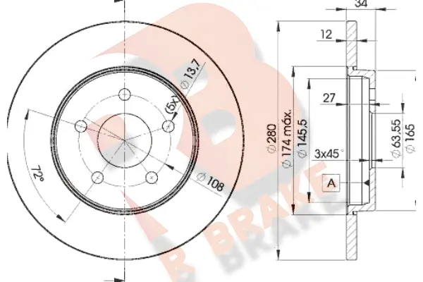 Brake Disc (78RBD26768)
