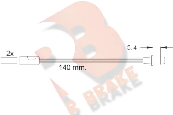 Warning Contact, brake pad wear (610149RB)