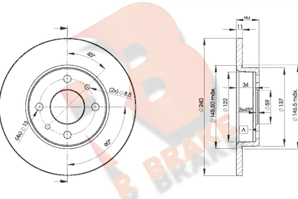 Brake Disc (78RBD23465)