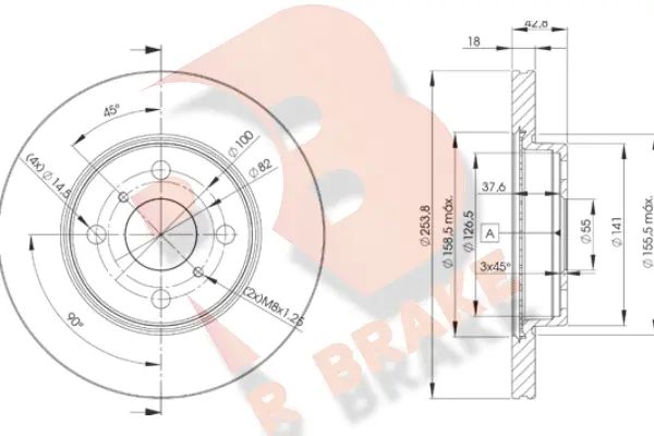 Brake Disc (78RBD21608)