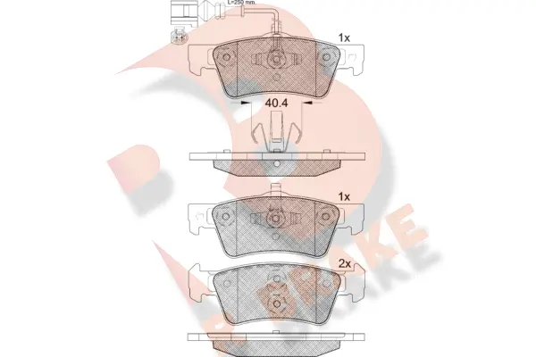 Brake Pad Set, disc brake (RB1816-203)