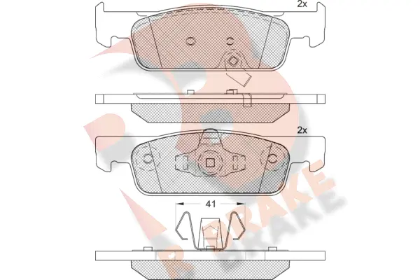 Brake Pad Set, disc brake (RB2115-208)