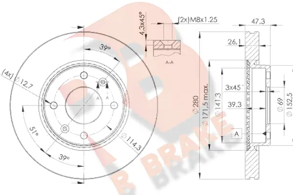 Brake Disc (78RBD25172)