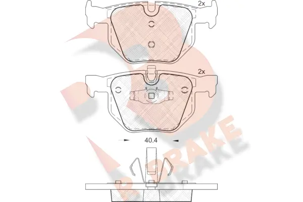 Brake Pad Set, disc brake (RB1739)