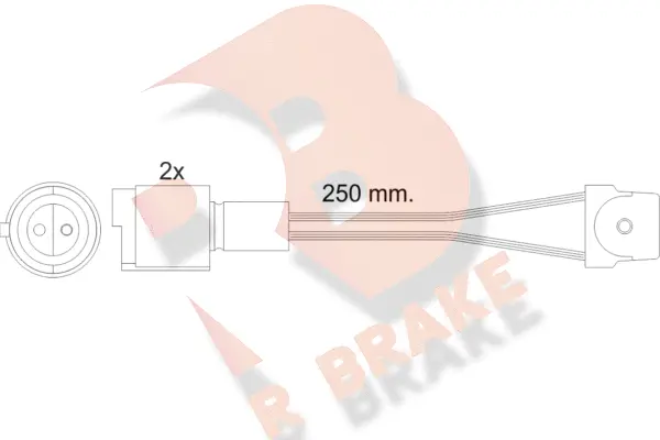Warning Contact, brake pad wear (610091RB)