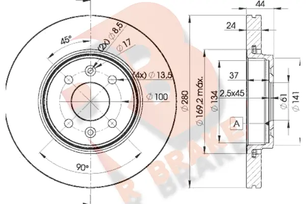 Brake Disc (78RBD27829)