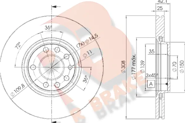 Brake Disc (78RBD29061)