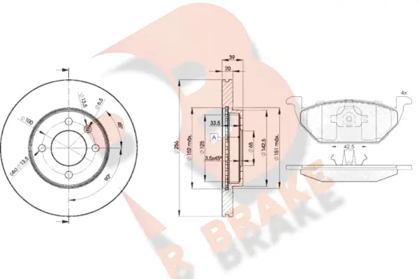 Brake Kit, disc brake (3R11843790)