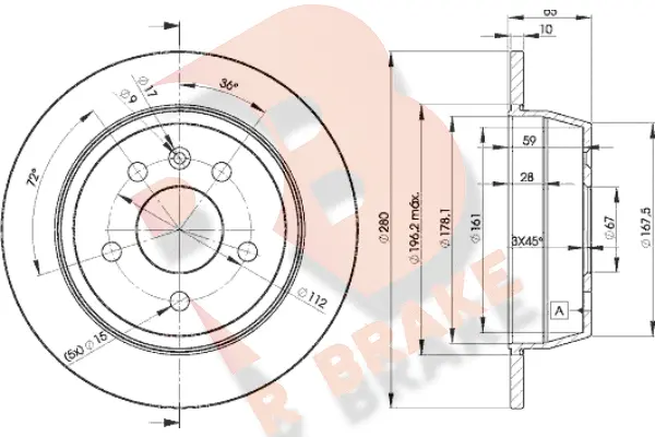 Brake Disc (78RBD26381)