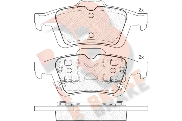 Brake Pad Set, disc brake (RB1743)